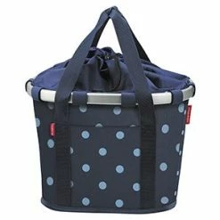 Fahrradzubehör KLICKfix BIKEBASKET MIXED DOTS BLUE