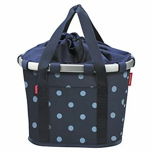 Fahrradzubehör KLICKfix BIKEBASKET MIXED DOTS BLUE 3 Fahrradzubehör KLICKfix BIKEBASKET MIXED DOTS BLUE