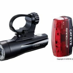 Fahrradzubehör Cateye Beleuchtungskit GVolt 70.1 + Rapid Micro G